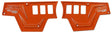 50 Caliber Racing XP1000 6 Switch Dash Panel (Only) Orange