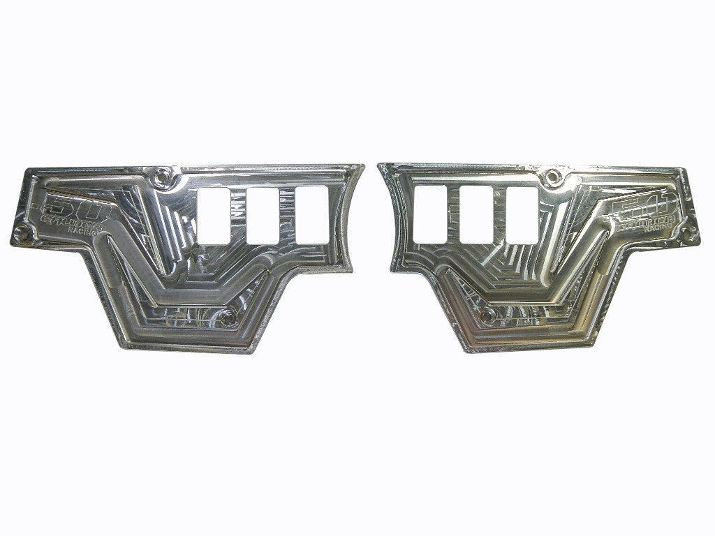 50 Caliber Racing XP 1000 6 Switch Dash Panel (Only) Silver