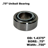 Uniball Spherical Bearings - .5" to 1.5" Bore