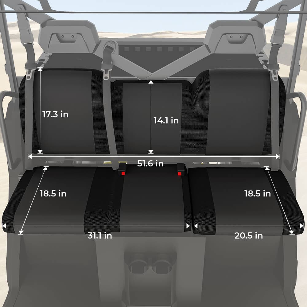 Photo of UTV Waterproof Seat Cover & Big Size Cargo Box for Polaris Ranger by Kemimoto - Premium for UTVs / Side by Sides