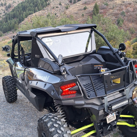 Photo of Kawasaki KRX Rear Windshield by Super Comp - Premium Rear Windshield for UTVs / Side by Sides