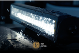 HEXCORE Universal 10" Straight LED Light Bar, Flood Beam with Amber & White Position Light | STL10LB