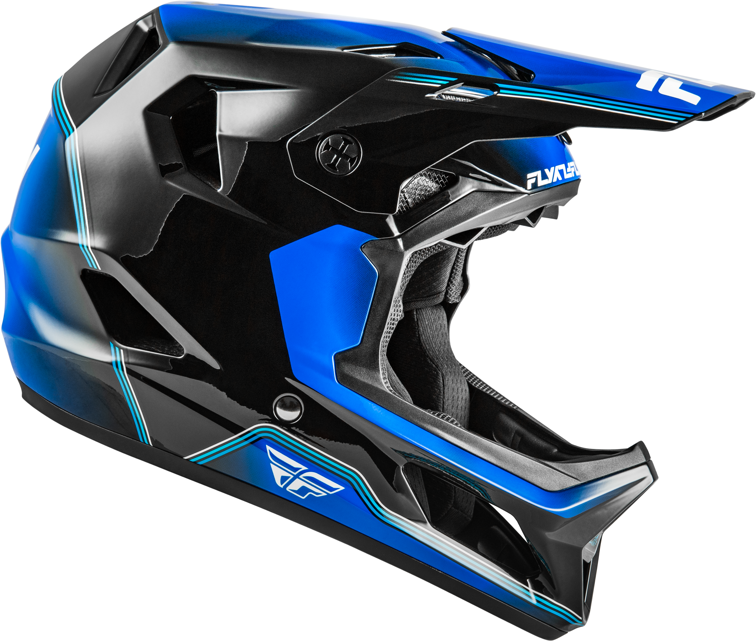 Photo of YTH RAYCE REPEAT BICYCLE HLMT BLACK/BLUE YM by FLY RACING - Premium Helmets for UTVs / Side by Sides