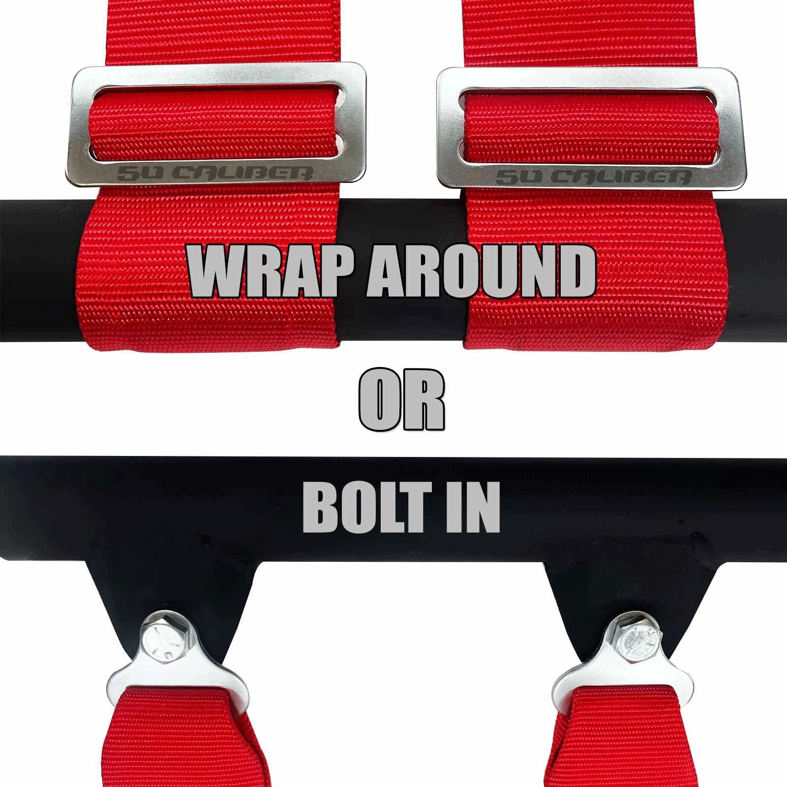 2" 4 point Harness 50 Caliber Racing Harness