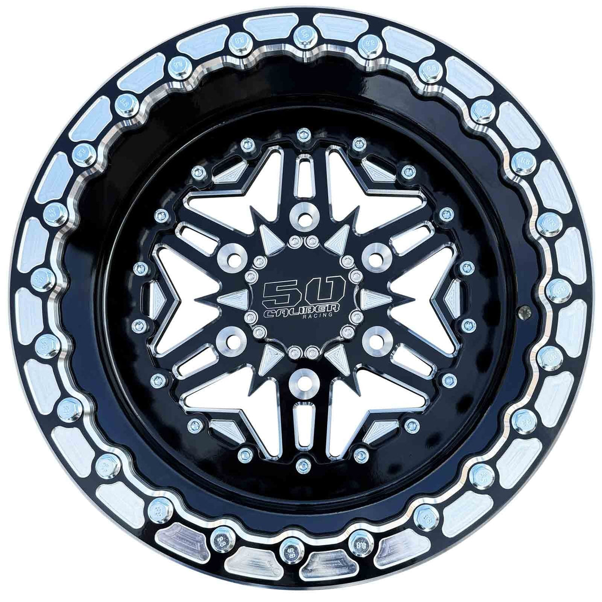 50 Caliber Racing 504 Billet Aluminum Can-Am Beadlock Wheel - Black
