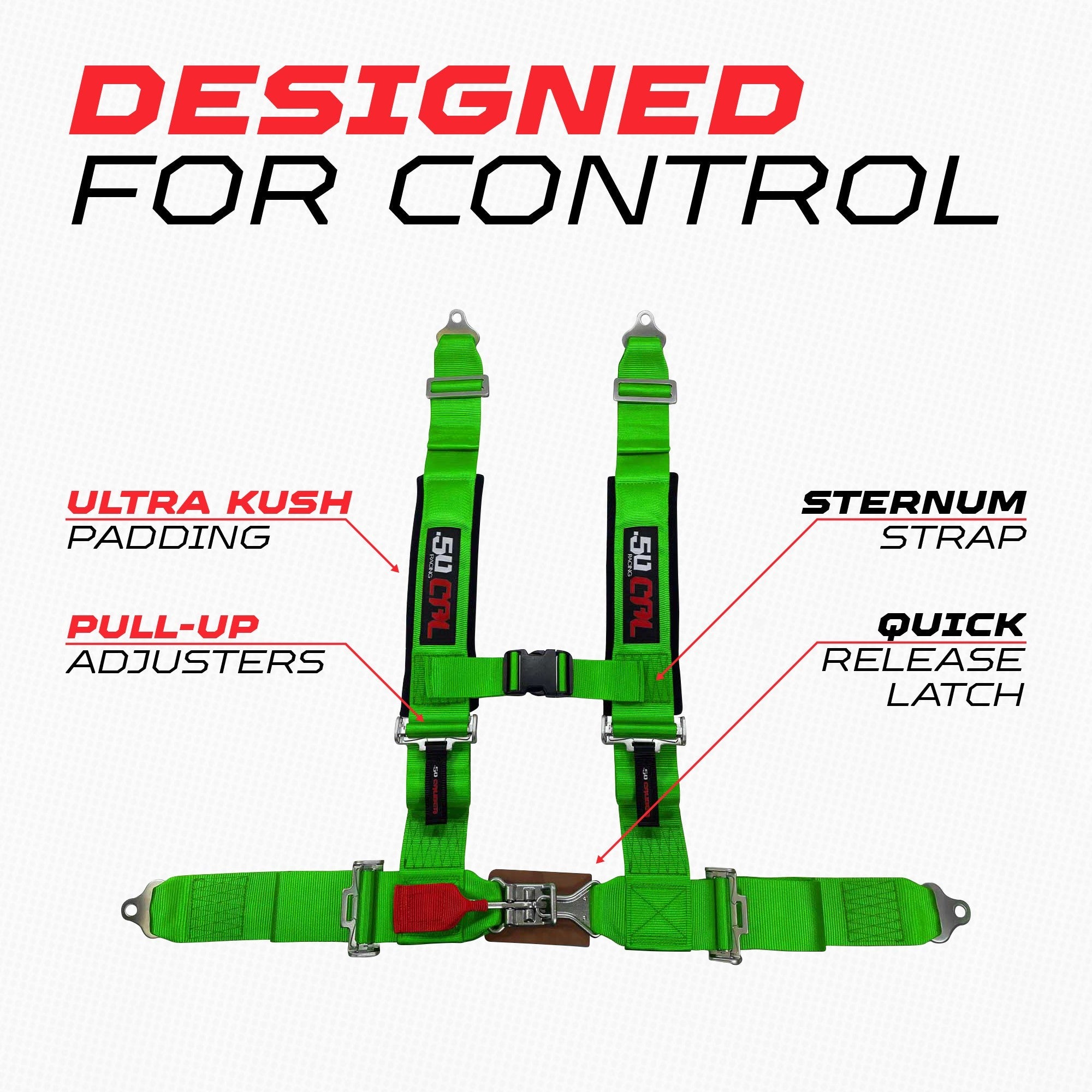 3" 5 point Harness 50 Caliber Racing Harness