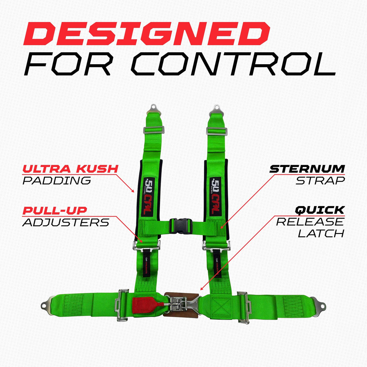 3" 5 Point Racing Harness by 50 Caliber Racing