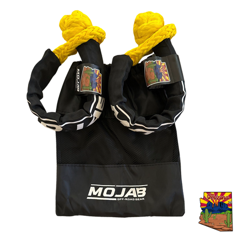 Photo of Soft Shackle 1/2'' x 22'' with sleeve and bag (Set of 2 Shackles) (Lifetime Warranty) by MOJAB OFFROAD - Premium Soft Shackle for UTVs / Side by Sides