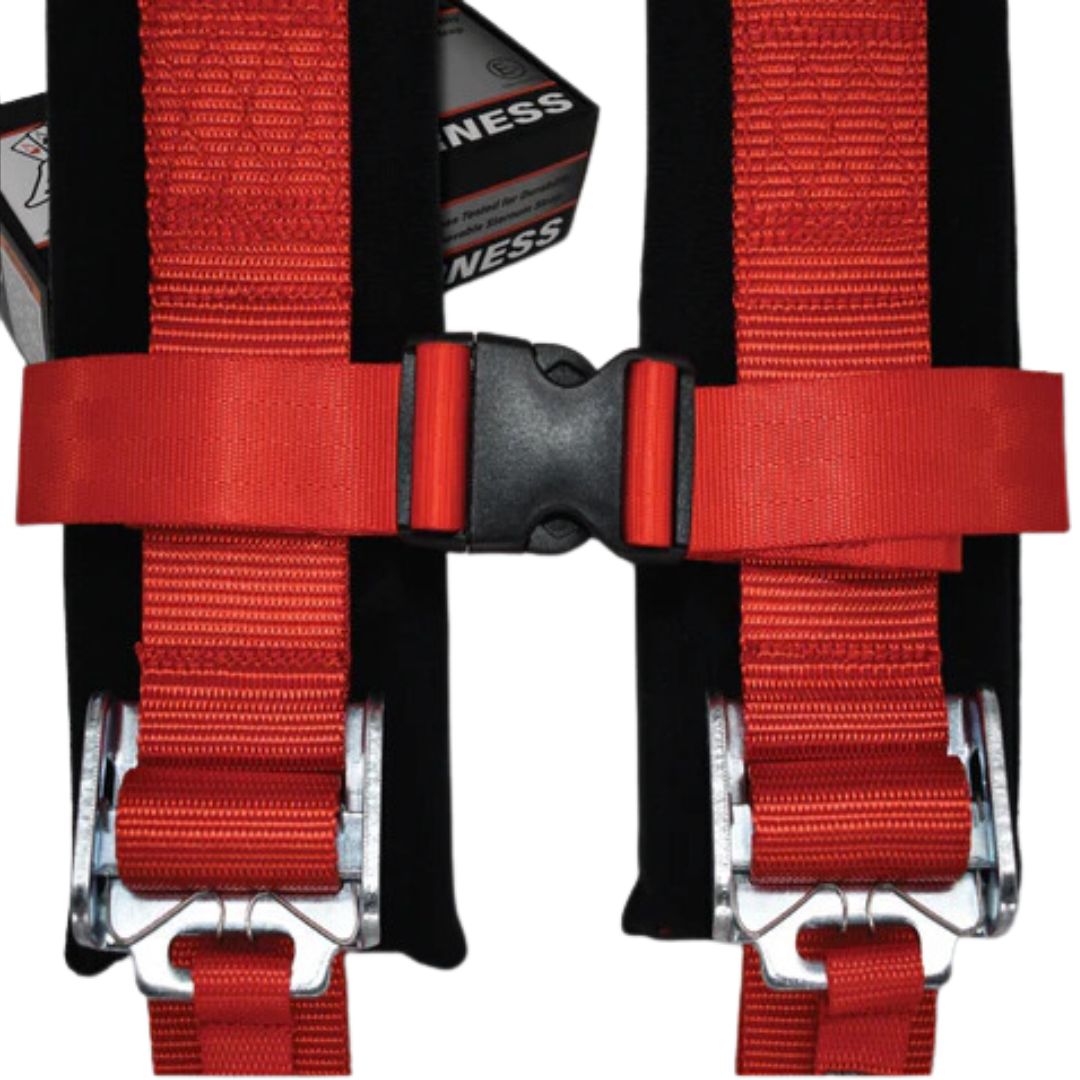 Photo of 4-Point Harness Seat Belt (2" Auto Buckle) by Aces Racing - Premium Harnesses for UTVs / Side by Sides