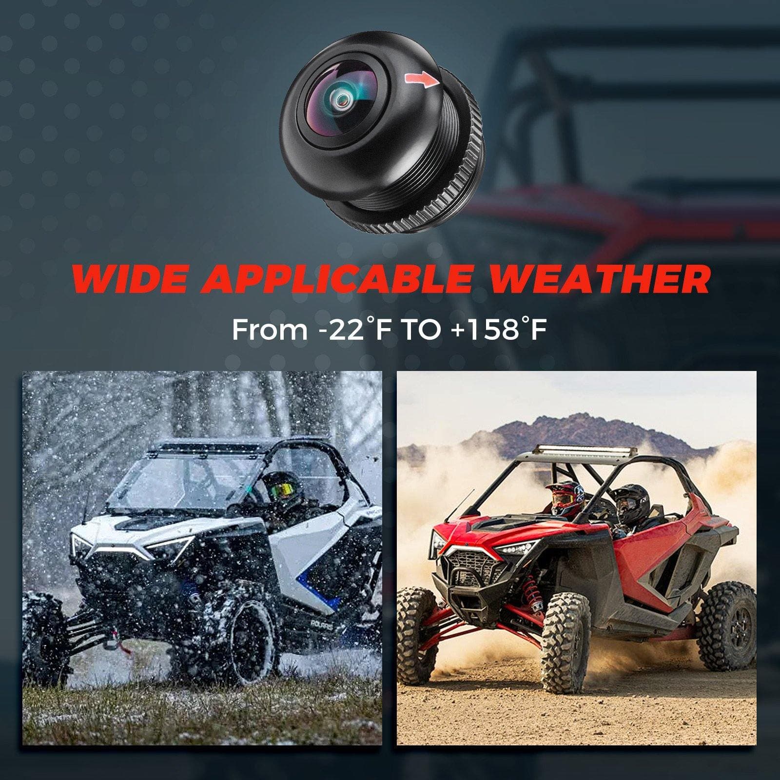 Photo of Kemimoto Front Camera For Polaris RZR PRO XP XP 4 Turbo 1000 900 PRO R by Kemimoto - Premium for UTVs / Side by Sides