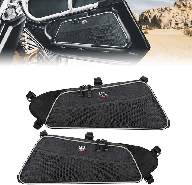 Photo of Lower Door Storage Bags for Can Am Maverick X3/MAX - Set of Two by Kemimoto - Premium for UTVs / Side by Sides
