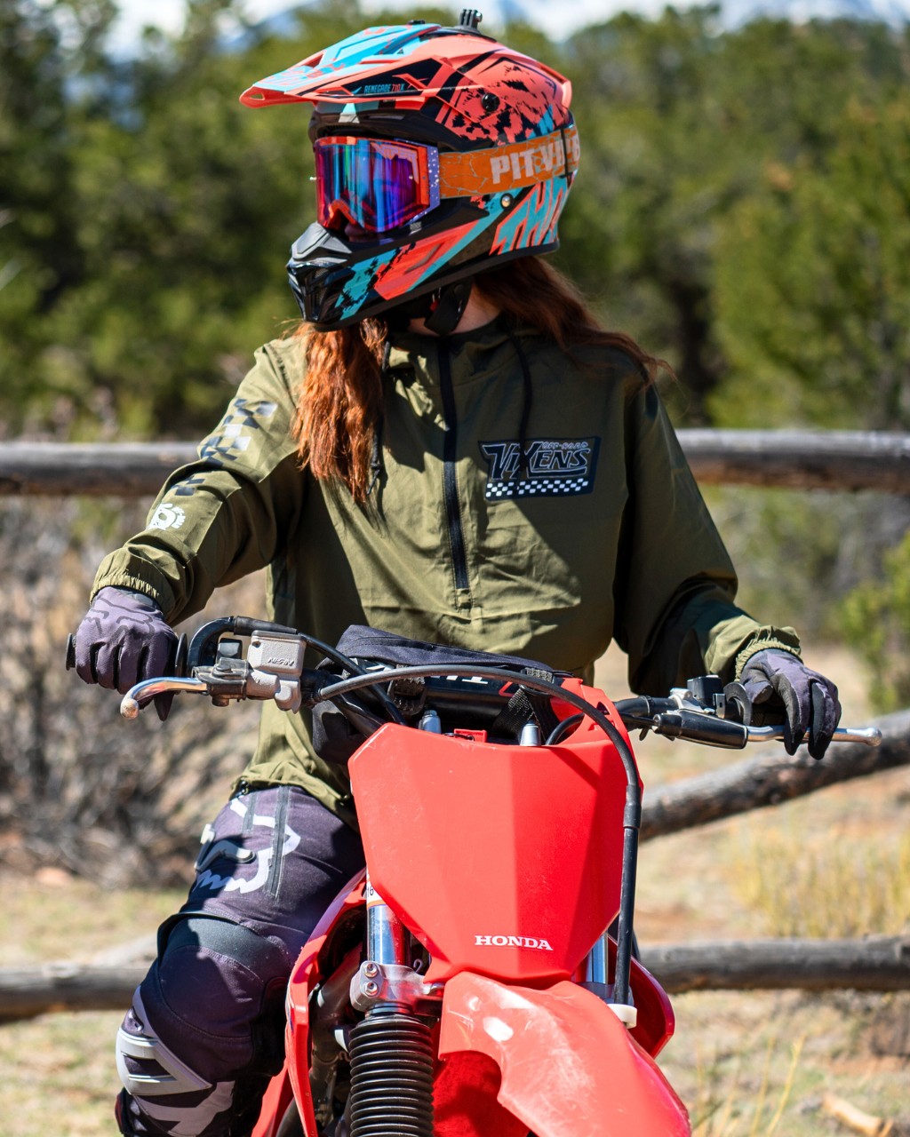 Photo of Off the Wall Pullover Windbreaker by OFF-ROAD VIXENS CLOTHING CO. - Premium Apparel & Accessories for UTVs / Side by Sides