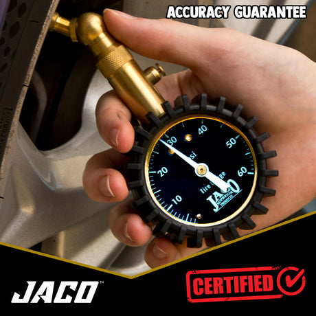 Photo of Elite® Tire Pressure Gauge - 60 PSI by JACO - Premium Tire Pressure Gauge for UTVs / Side by Sides