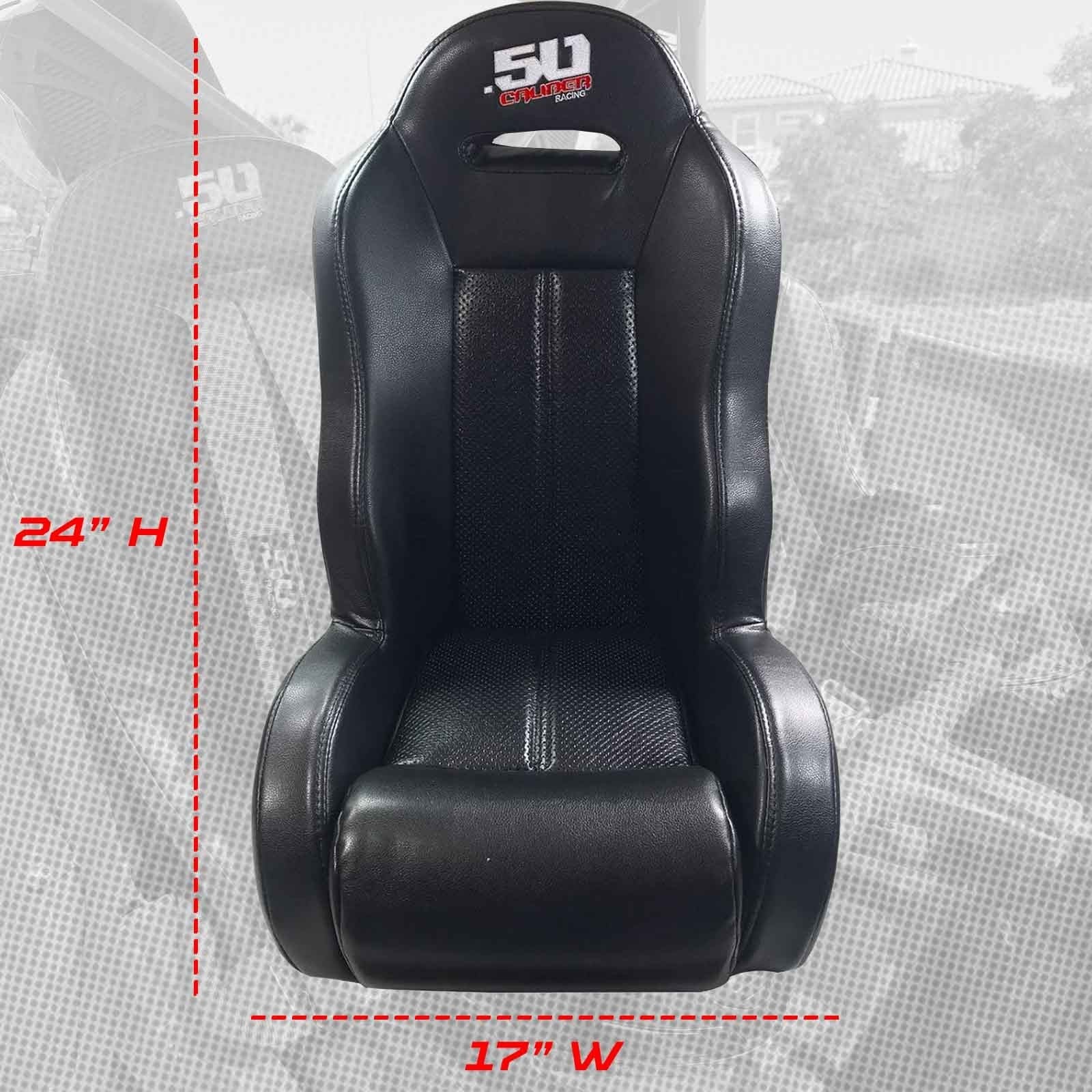 50 Caliber Racing Off Road Child Booster Seat - 5th Point Harness Slot + Suspension Webbing | UTV, Jeep, Sand Rail