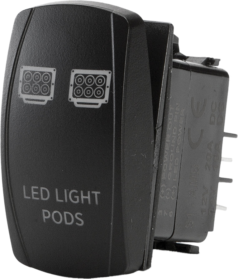 Photo of LED LIGHT PODS LIGHTING SWITCH PRO SERIES BACKLIT by OPEN TRAIL - Premium Switches for UTVs / Side by Sides