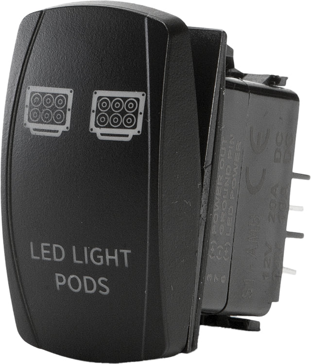 Photo of LED LIGHT PODS LIGHTING SWITCH PRO SERIES BACKLIT by OPEN TRAIL - Premium Switches for UTVs / Side by Sides
