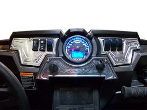 50 Caliber Racing RZR XP1000 3-Piece Billet Aluminum Dash Panel with 6 Switch Slots - Silver