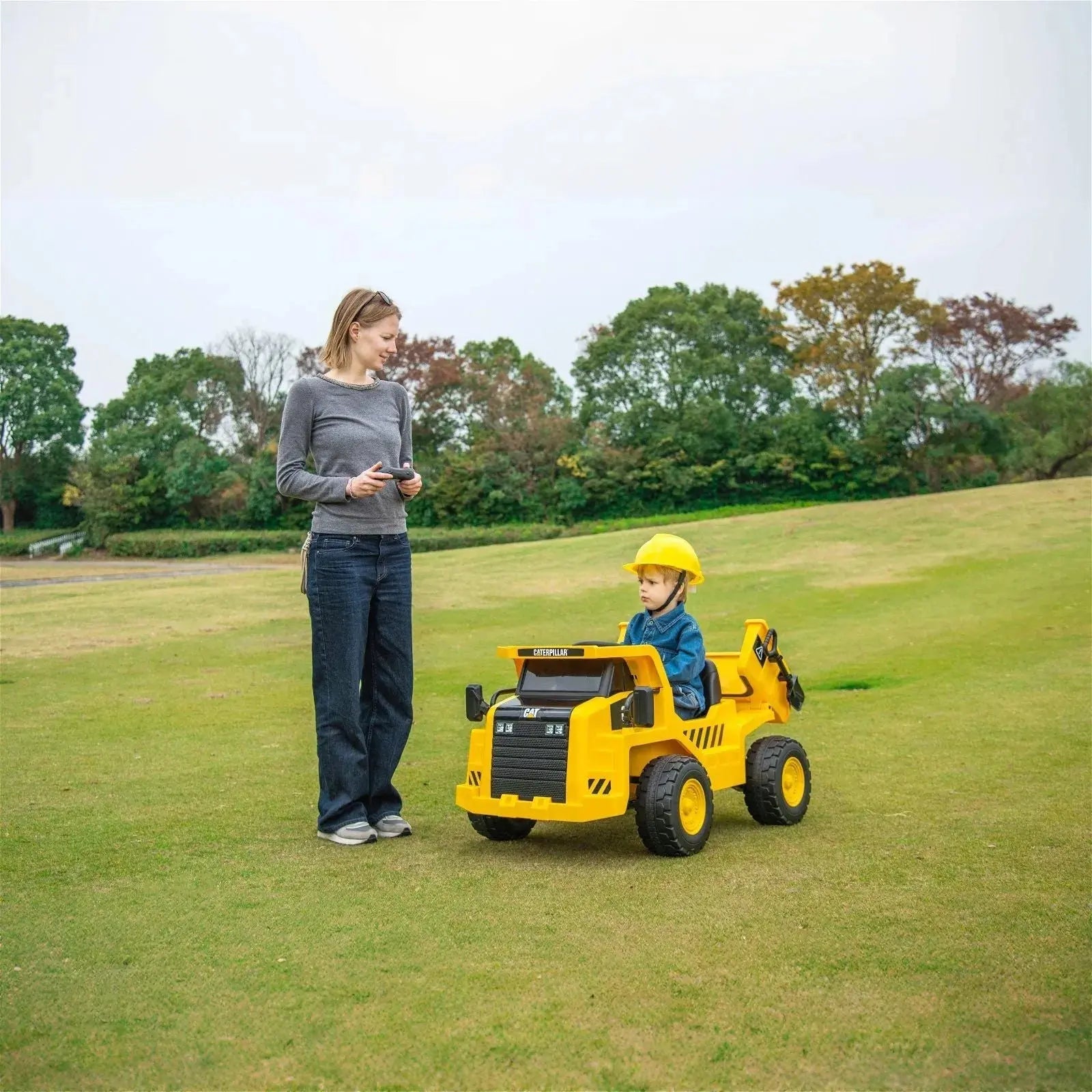 Photo of 12V CAT Electric Dump Truck 1 Seater Ride-On by Freddo Toys - Premium Electric Kids Cars for UTVs / Side by Sides