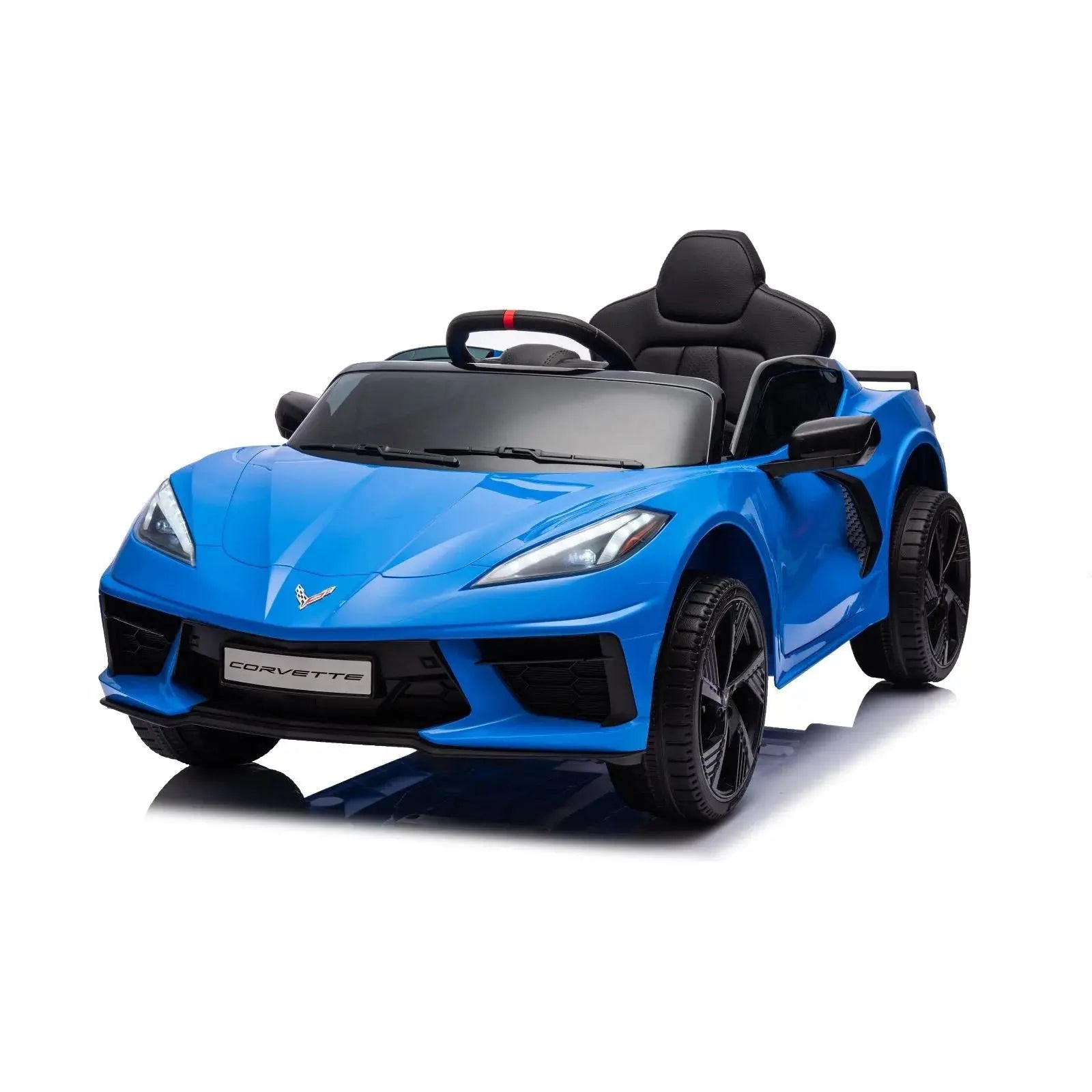 Photo of 12V Chevrolet Corvette C8 Stingray 1-Seater Kids Ride-On Car by Freddo Toys - Premium Ride On Cars for UTVs / Side by Sides