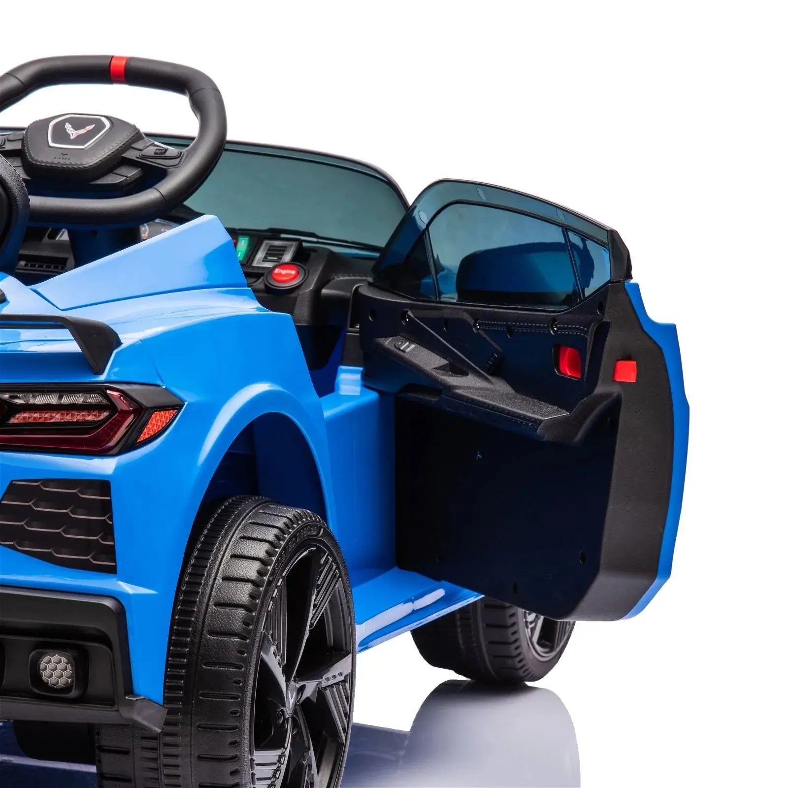 Photo of 12V Chevrolet Corvette C8 Stingray 1-Seater Kids Ride-On Car by Freddo Toys - Premium Ride On Cars for UTVs / Side by Sides