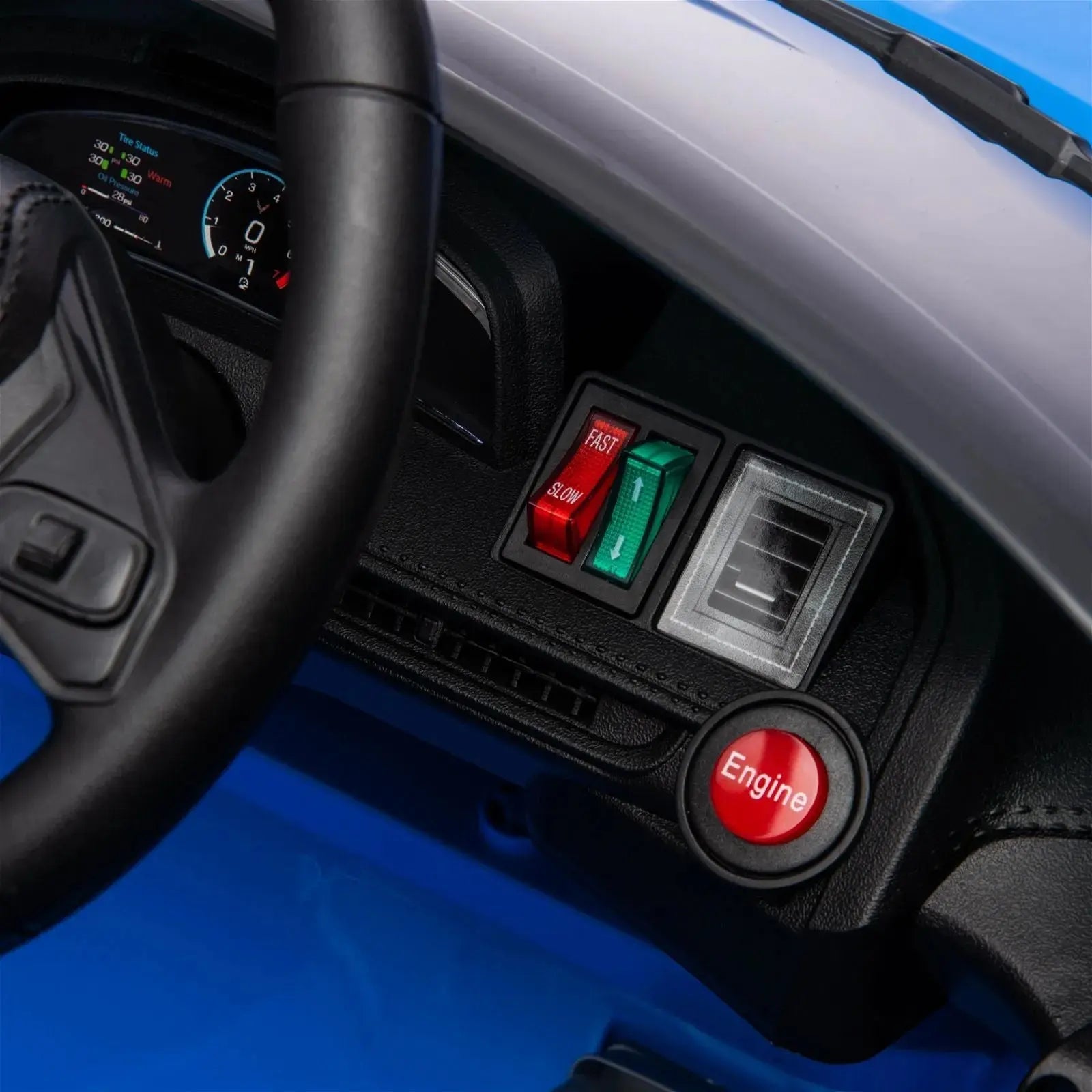 Photo of 12V Chevrolet Corvette C8 Stingray 1-Seater Kids Ride-On Car by Freddo Toys - Premium Ride On Cars for UTVs / Side by Sides