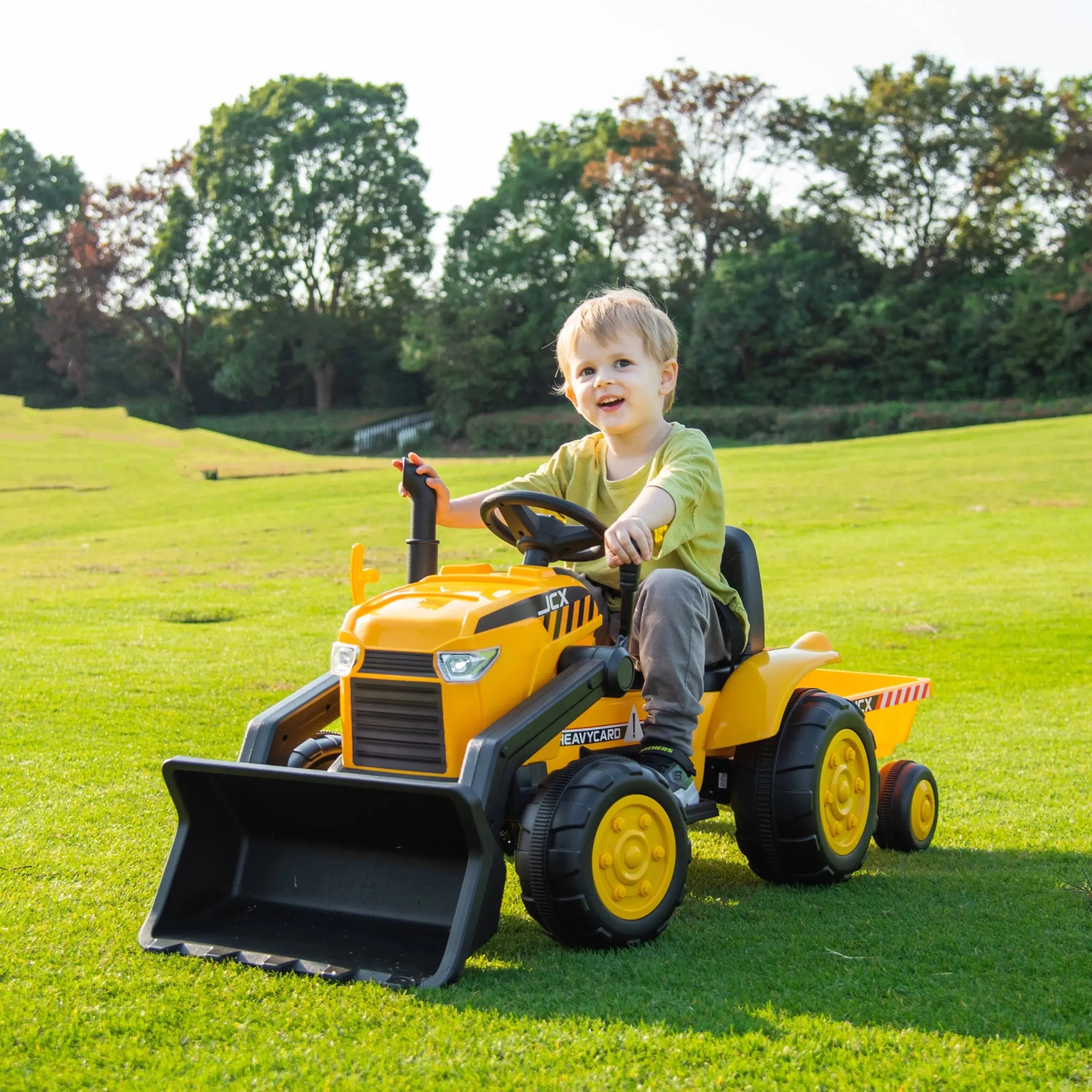 Photo of 12V Freddo Excavator 1 Seater Ride-on by Freddo Toys - Premium Electric Kids Cars for UTVs / Side by Sides
