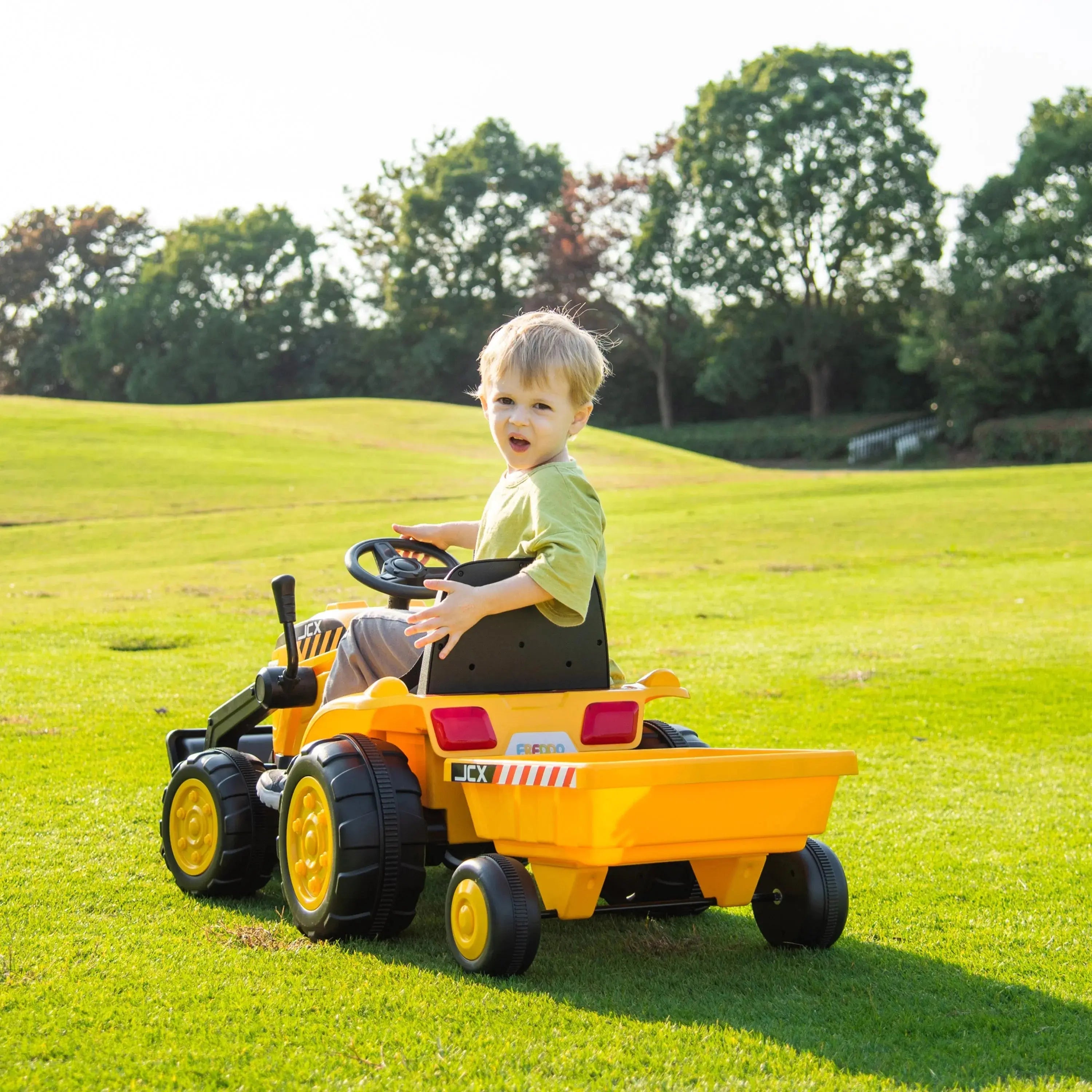 Photo of 12V Freddo Excavator 1 Seater Ride-on by Freddo Toys - Premium Electric Kids Cars for UTVs / Side by Sides