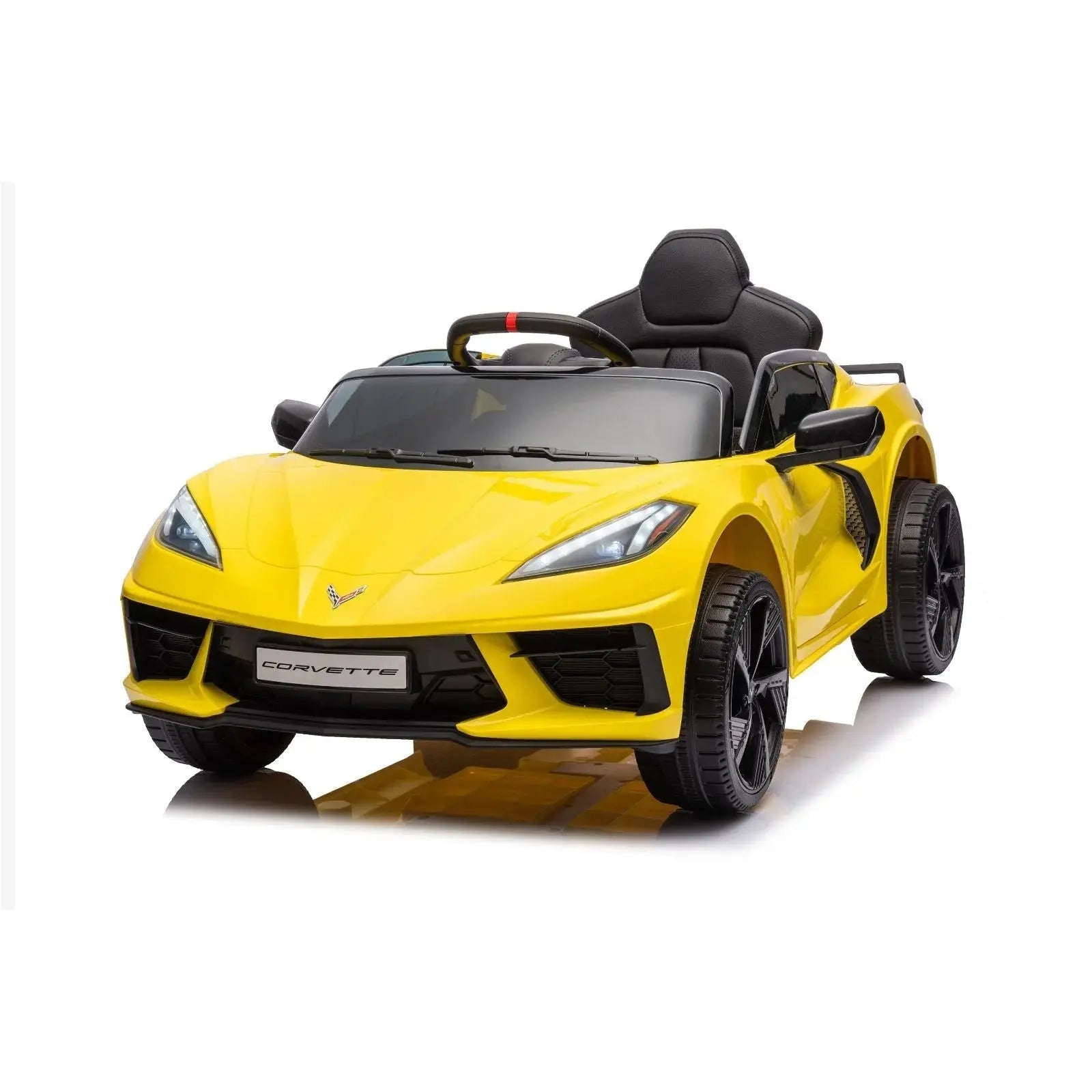 Photo of 12V Chevrolet Corvette C8 Stingray 1-Seater Kids Ride-On Car by Freddo Toys - Premium Ride On Cars for UTVs / Side by Sides