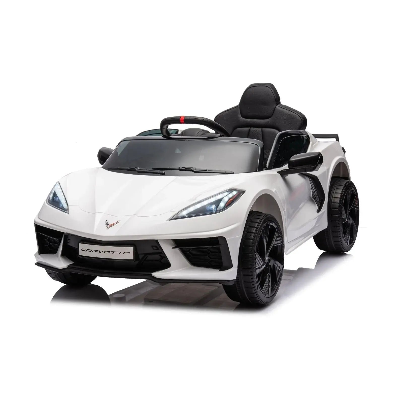 Photo of 12V Chevrolet Corvette C8 Stingray 1-Seater Kids Ride-On Car by Freddo Toys - Premium Ride On Cars for UTVs / Side by Sides