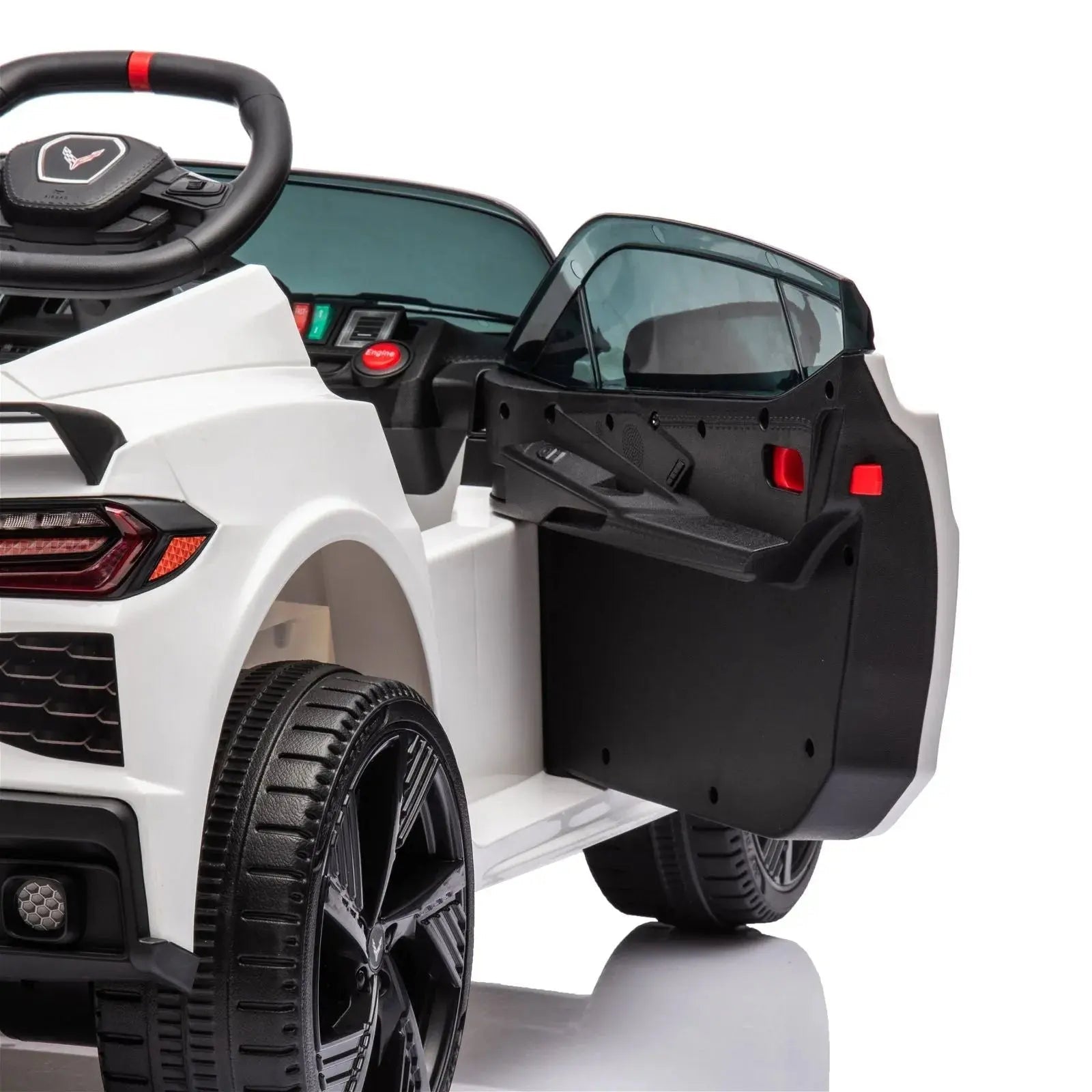 Photo of 12V Chevrolet Corvette C8 Stingray 1-Seater Kids Ride-On Car by Freddo Toys - Premium Ride On Cars for UTVs / Side by Sides