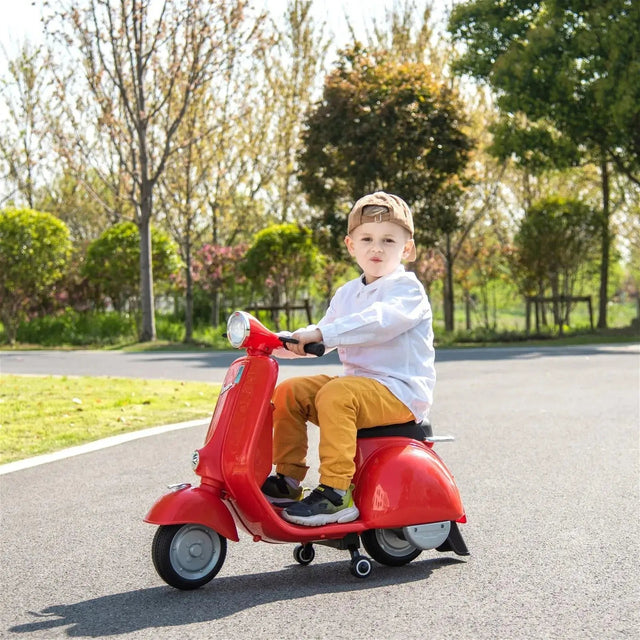 Photo of 12V Kids' Vespa Electric Ride-On Scooter by Freddo Toys - Premium Ride On Cars for UTVs / Side by Sides