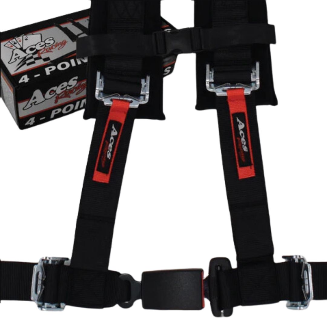 Photo of 4-Point Harness Seat Belt (2" Auto Buckle) by Aces Racing - Premium Harnesses for UTVs / Side by Sides