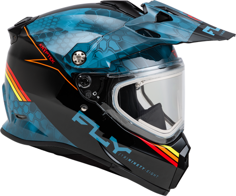 Photo of TREKKER CW CONCEAL HELMET ELEC SHLD SLATE/BLACK/RED LG by FLY RACING - Premium Helmets for UTVs / Side by Sides