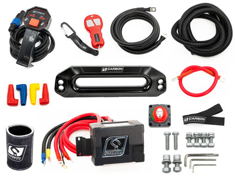 Photo of Carbon 12K - 12000lb Winch V3 by Carbon Offroad USA - Premium Winches & Winch Mounts for UTVs / Side by Sides