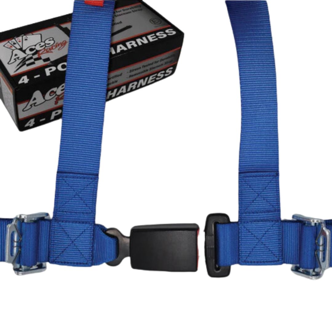 Photo of 4-Point Harness Seat Belt (2" Auto Buckle) by Aces Racing - Premium Harnesses for UTVs / Side by Sides