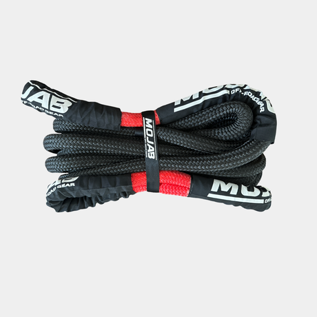Photo of 1” x 30' Kinetic rope with storage bag (Lifetime Warranty) by MOJAB OFFROAD - Premium for UTVs / Side by Sides