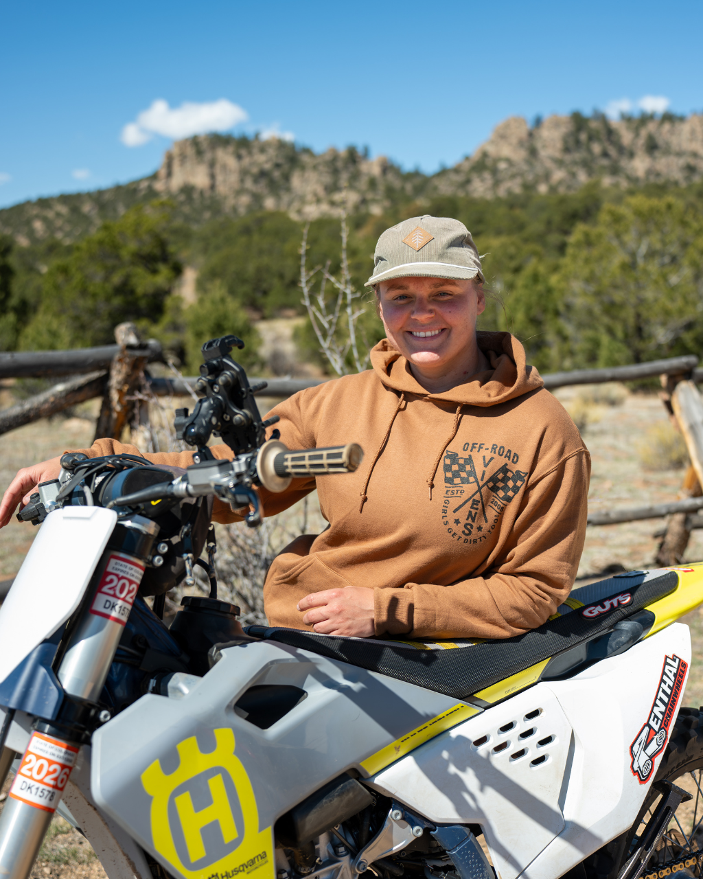 Photo of Finish Line Unisex Pullover Hoodie by OFF-ROAD VIXENS CLOTHING CO. - Premium Apparel & Accessories for UTVs / Side by Sides