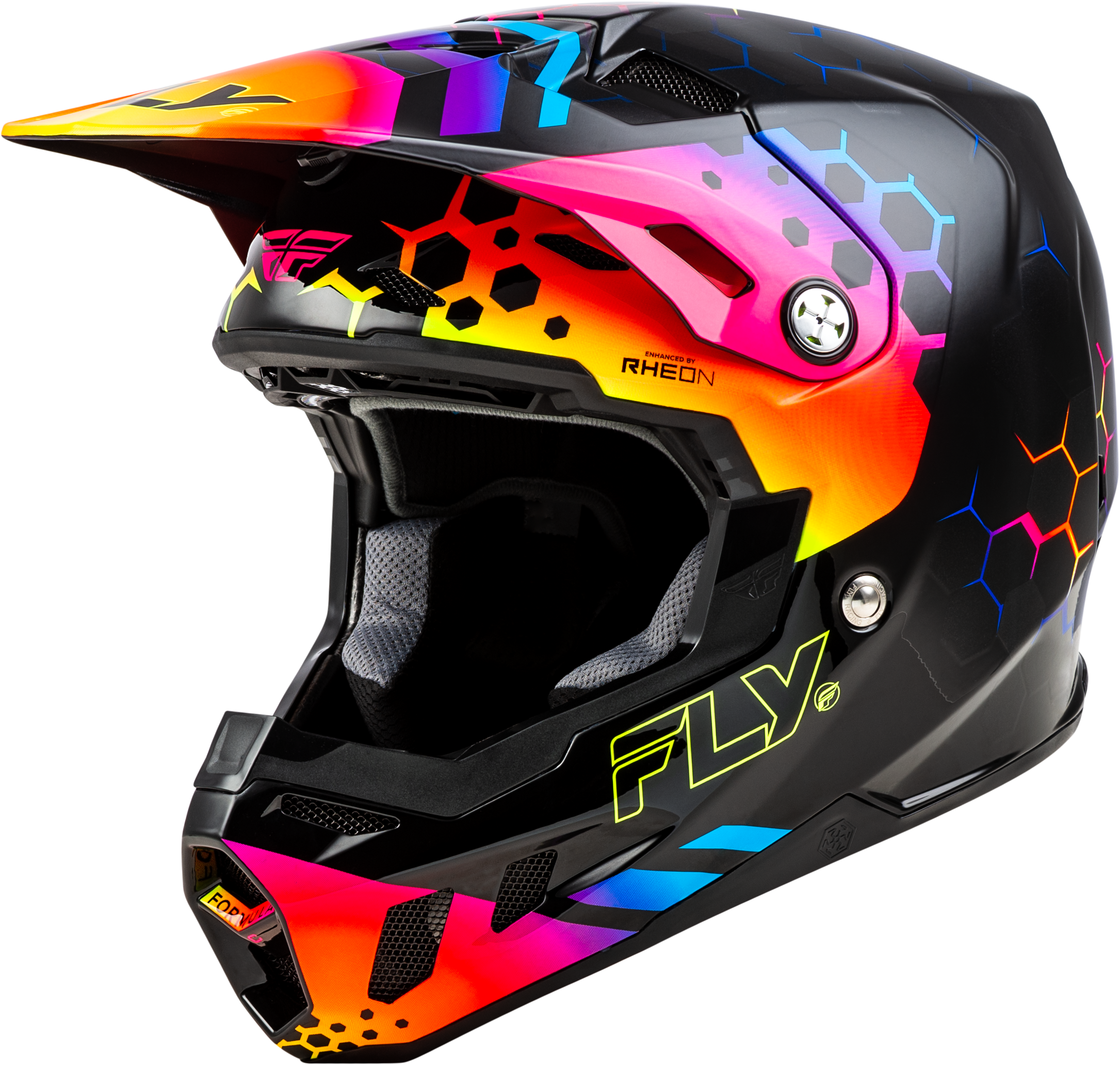 Photo of FORMULA CC TEKTONIC HELMET BLACK/SUNSET 2X by FLY RACING - Premium Helmets for UTVs / Side by Sides