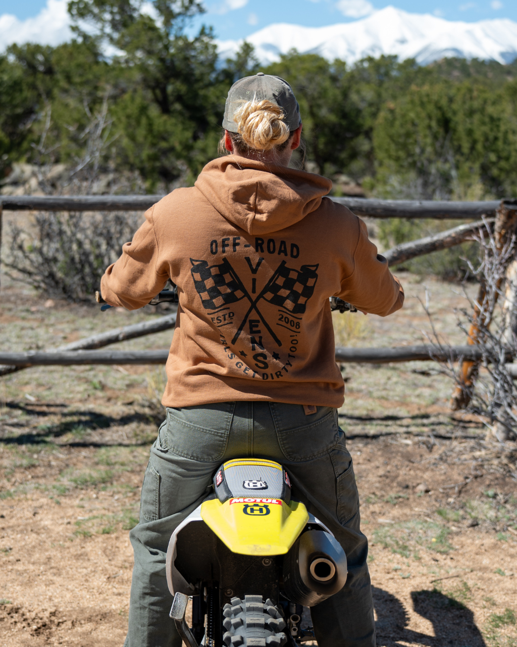 Photo of Finish Line Unisex Pullover Hoodie by OFF-ROAD VIXENS CLOTHING CO. - Premium Apparel & Accessories for UTVs / Side by Sides