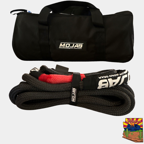 Photo of 7/8'' x 30' Kinetic rope with storage bag (Lifetime Warranty) by MOJAB OFFROAD - Premium Kinetic rope for UTVs / Side by Sides