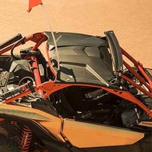 Photo of Kemimoto Front Lower Door Inserts & Roof For Can-Am Maverick X3 by Kemimoto - Premium for UTVs / Side by Sides