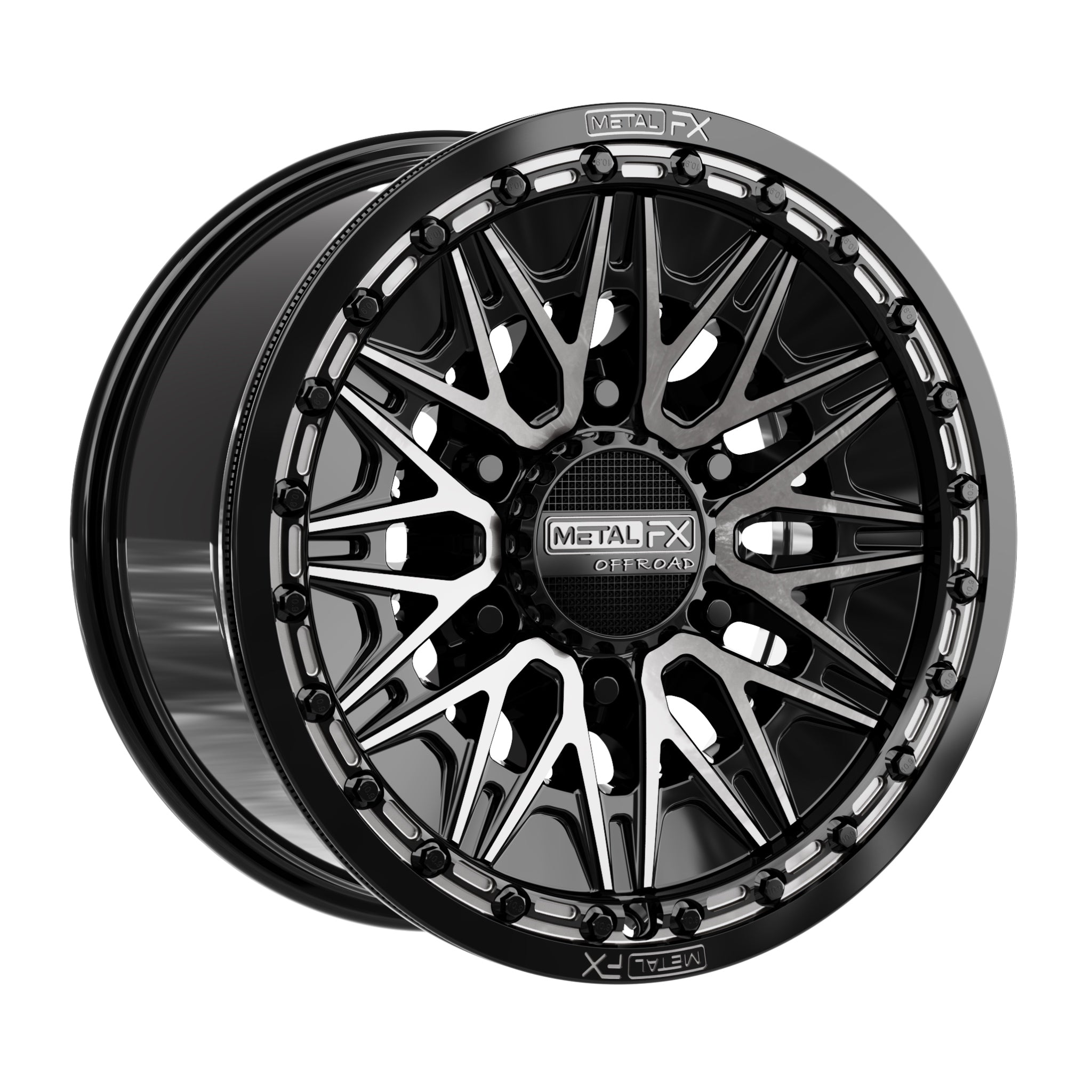 Alpha 6R Beadlock | Gloss Black DDT Face