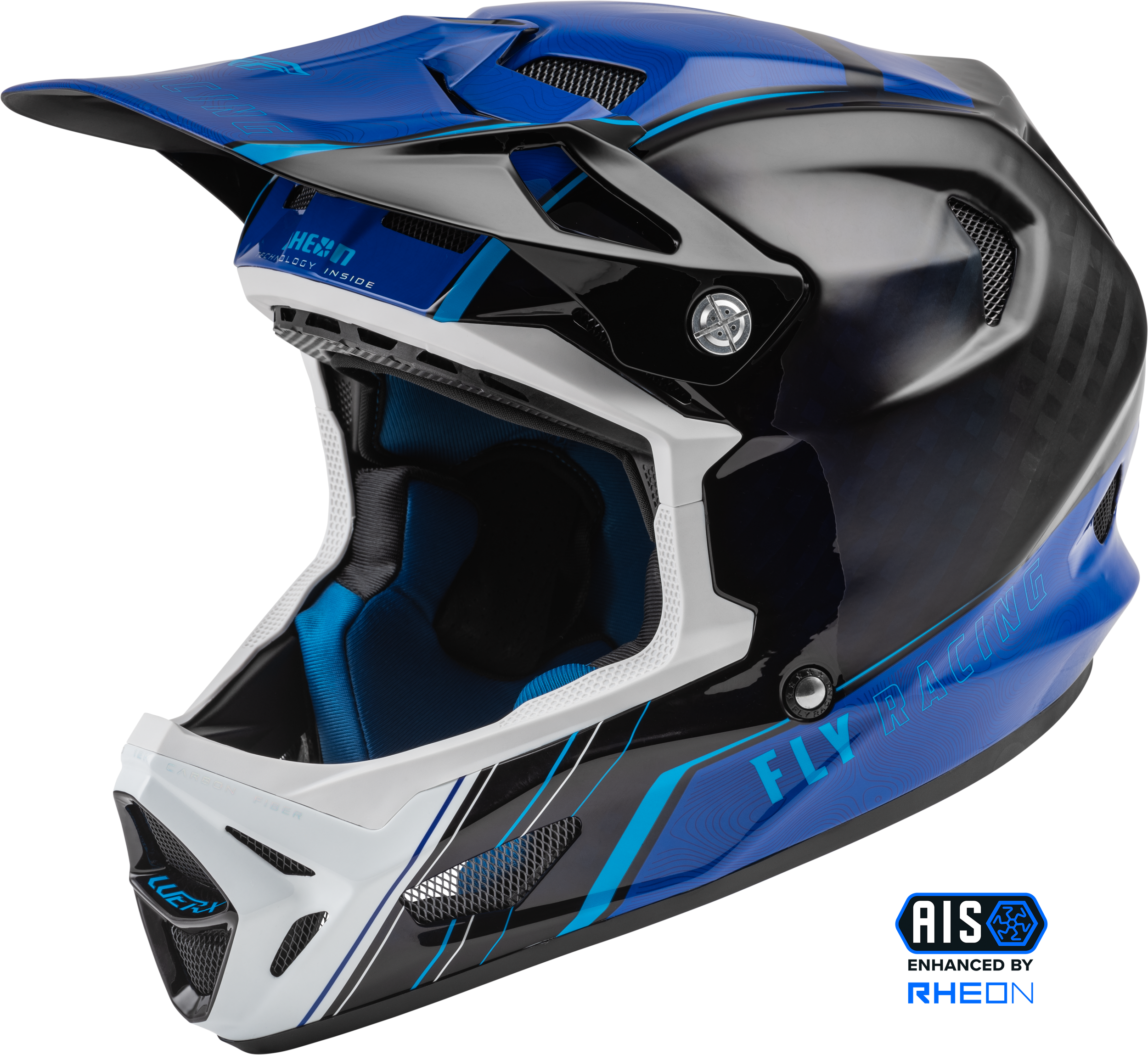 Photo of WERX-R HELMET BLUE/CARBON XS by FLY RACING - Premium Helmets for UTVs / Side by Sides