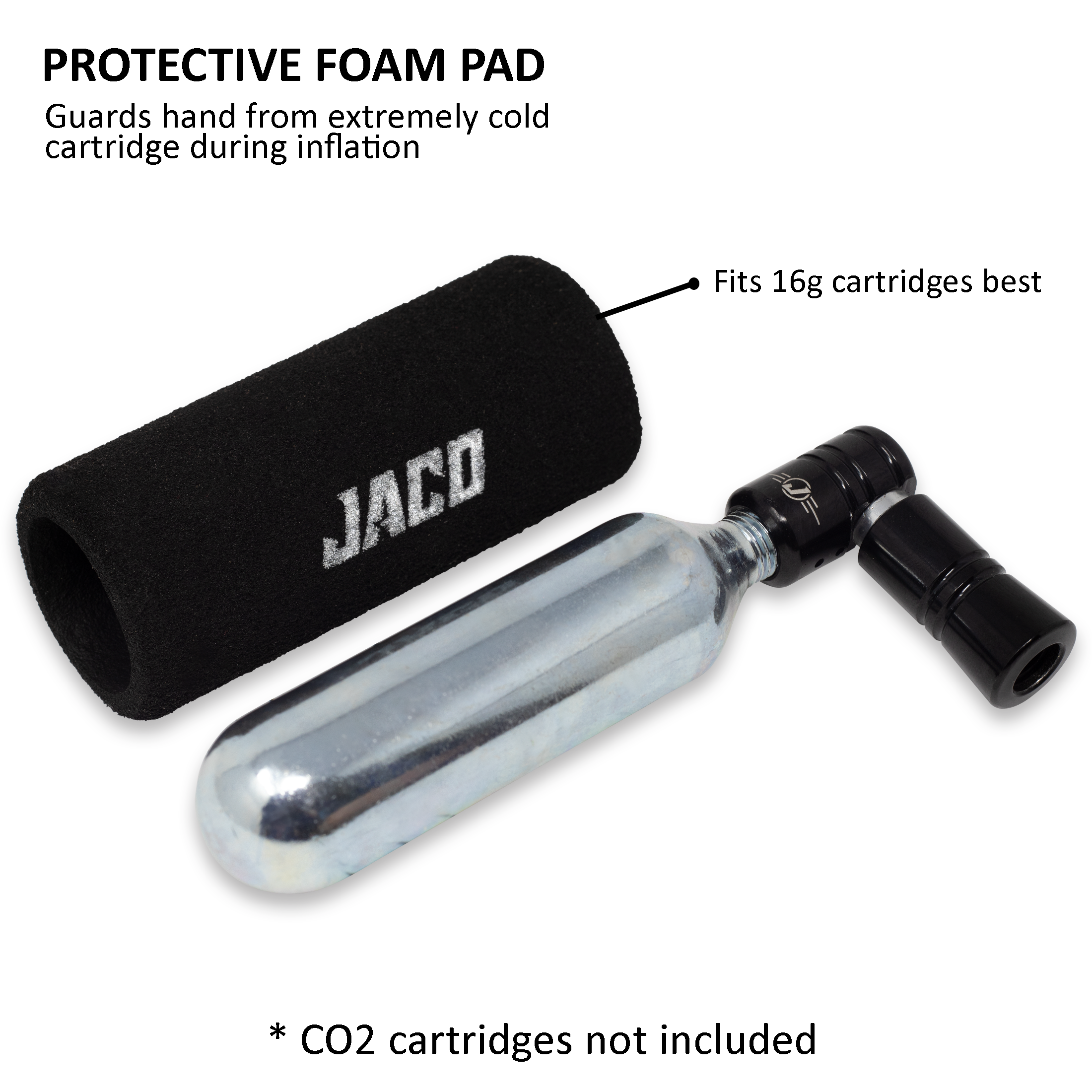 Photo of Lightning™ CO2 Inflator for Bike Tires (Presta + Schrader) (CO2 Cartridge Not Included) by JACO - Premium CO2 Inflator for UTVs / Side by Sides