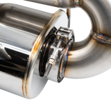Bikeman Performance Center Exit Slip-On Exhaust with Dual 3.0" Tip for Polaris Pro R