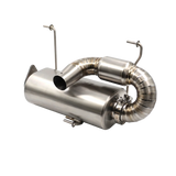 Titanium Center Exit Slip-On Exhaust for Polaris Pro R