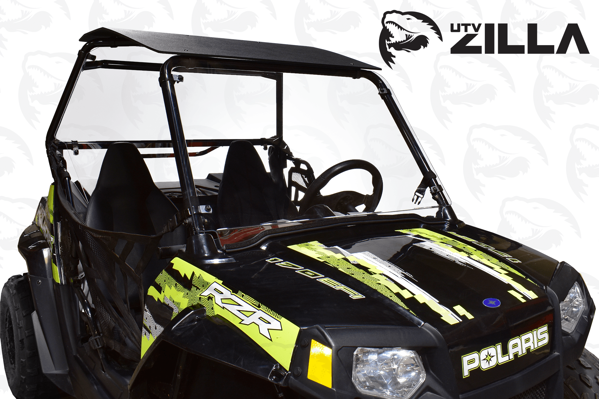 Photo of RZR 170 Full Clear Polycarbonate Windshield by UTVZILLA - Premium for UTVs / Side by Sides