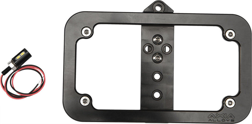 Photo of LIGHTED LICENSE PLATE FRAME BOLT-ON by AXIA - Premium Accessories for UTVs / Side by Sides