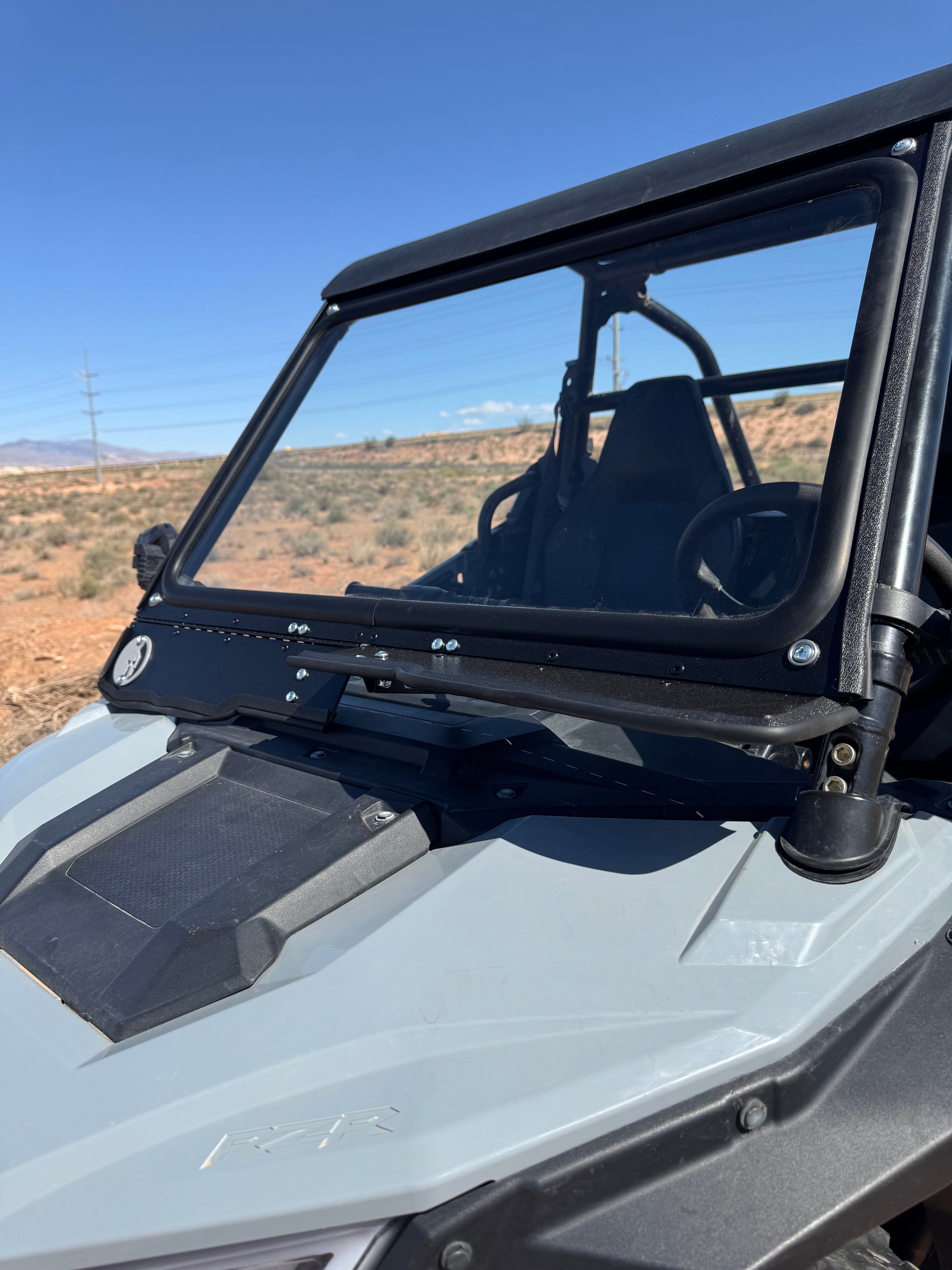 Photo of POLARIS RZR 200 FRONT WINDSHIELD 2020 by Dirt Warrior Accessories - Premium Windshields for UTVs / Side by Sides