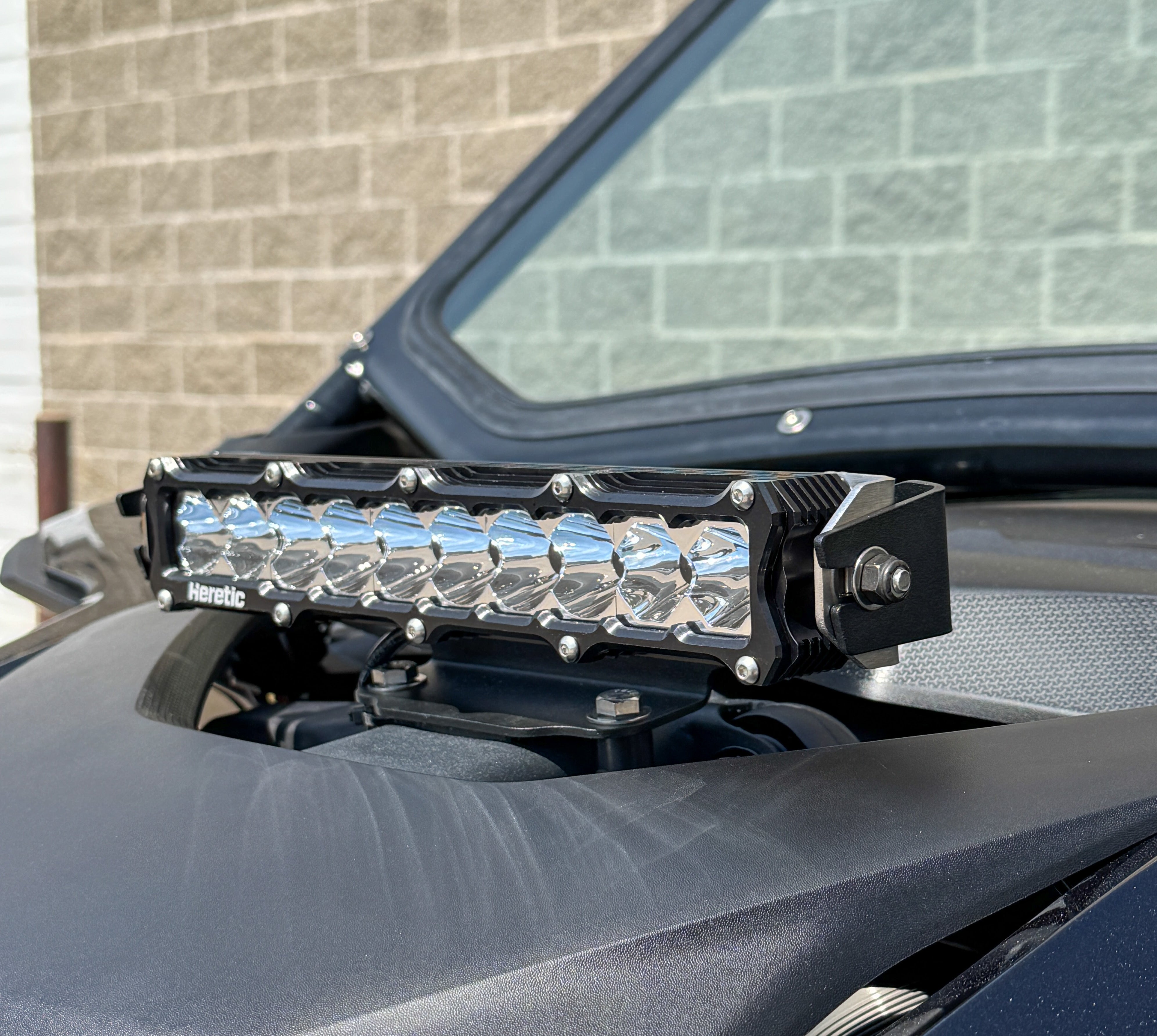 Photo of Can Am Maverick R 10 Inch Shock Tower LED Light Bar by Heretic Studio Dealer Portal - Premium UTV Headlights for UTVs / Side by Sides